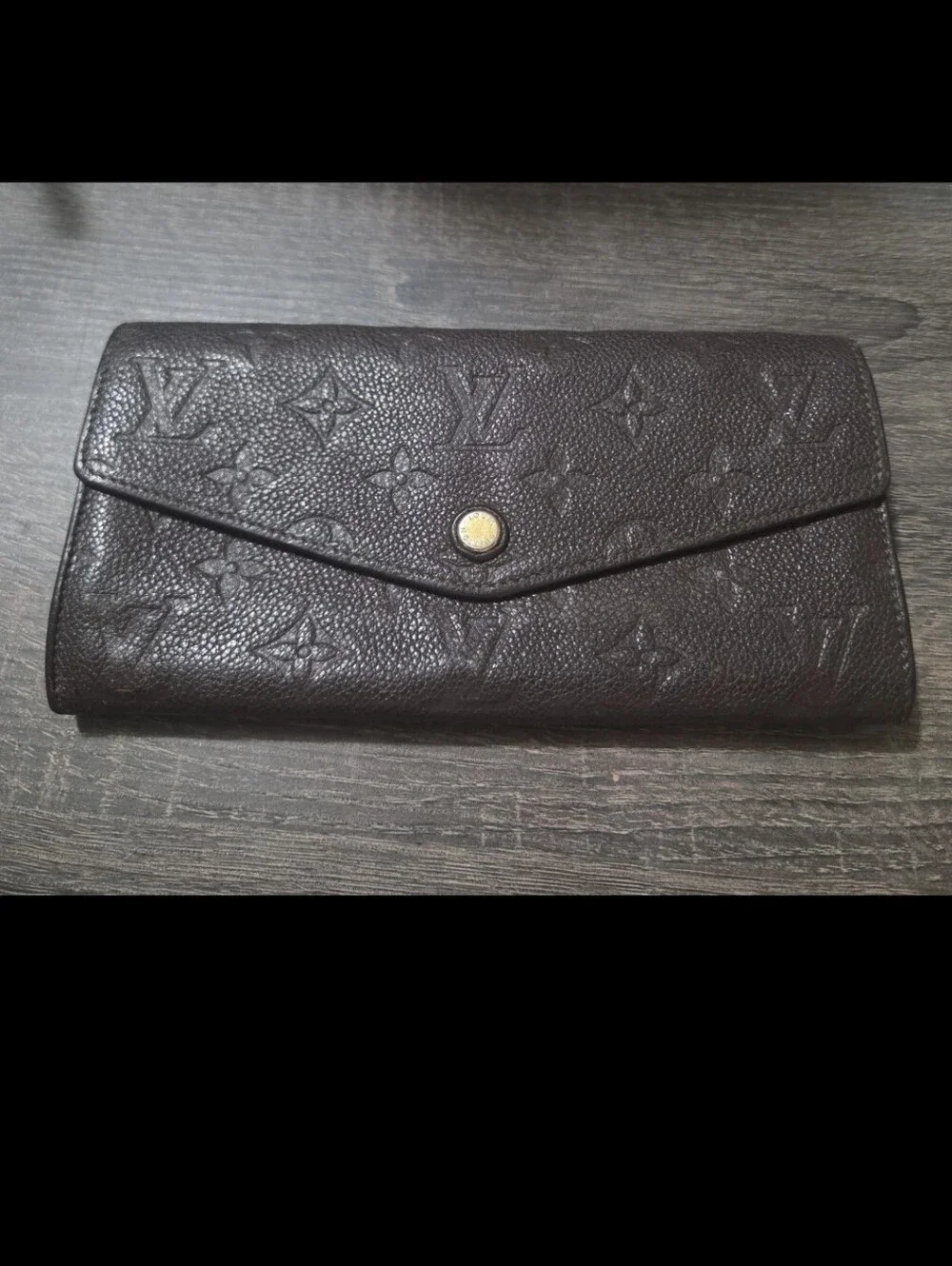 Louis Vuitton Curieuse Empreinte Leather wallet brown